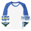 Port & Company Youth Core Blend 3/4-Sleeve Raglan Tee